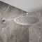 Pommeau de douche rond avec bras mural - 30 cm - Choix de finitions - Otto