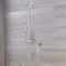 Kit Douchette sur Rampe Design Rond - Nickel Brossé