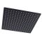 Kit de douche thermostatique avec pommeau encastrable et buses hydromassantes – Noir mat – 2 fonctions – Preto