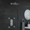 Kit de douche thermostatique – Pommeau carré 30 cm - Buses hydromassantes – Chromé - Kubix