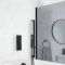 Kit bain douche thermostatique avec vidage remplissage baignoire et kit douchette sur rampe – Noir mat – 2 fonctions – Preto