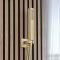 Mitigeur de douche thermostatique avec vidage-remplissage baignoire et douchette  - 2 fonctions – Or satiné - Lyra