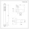 Mitigeur douche encastré avec pommeau de douche encastré de 40 cm & douchette – 2 fonctions –Nox