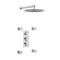 Kit de douche thermostatique – Pommeau rond Ø 30 cm – Buses hydromassantes – Chromé - Como