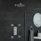 Kit de douche thermostatique – Pommeau rond Ø 30 cm – Buses hydromassantes – Chromé - Como