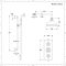Kit de douche thermostatique 2 fonctions - Pommeau de douche Ø 20 cm - Kit douchette sur rampe – Chromé et blanc - Elizabeth