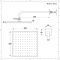 Mitigeur Thermostatique Douche - Pommeau 20 x 20 cm - Kit douchette & Bec verseur - Nickel brossé - Harting