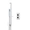 Kit de douche thermostatique – Kit douchette sur rampe – Chromé - Kubix