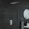 Kit de douche thermostatique – Pommeau plat fixe – Chromé - Kubix