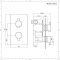 Kit de douche noir - Mitigeur thermostatique encastrable & pommeau de douche 30x30cm - Nox