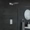 Kit de douche thermostatique – Pommeau plat fixe – Chromé - Como