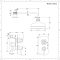 Kit de douche thermostatique 1 fonction - Pommeau rond Ø 15 cm - Bras mural – Chromé et noir - Elizabeth