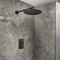 Mitigeur douche thermostatique avec pommeau mural - 1 fonction - Choix de finitions - Otto