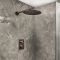 Mitigeur douche thermostatique avec pommeau mural - 1 fonction - Choix de finitions - Otto