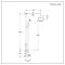 Colonne de douche thermostatique exposé – Double fonctions - Chromé et blanc - Elizabeth