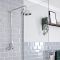 Mitigeur de douche thermostatique rétro exposé à 1 fonction – Chromé et blanc - Elizabeth
