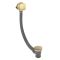 Kit de douche thermostatique avec inverseur, vidage-remplissage baignoire et douchette - 2 fonctions - Or satiné - Lyra