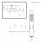 Kit de douche thermostatique avec inverseur, vidage-remplissage baignoire et douchette - 2 fonctions - Or satiné - Lyra