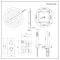 Kit de Douche Thermostatique Encastrable Pommeau Plafond Ø 40cm & Douchette Design Rond