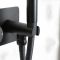 Mitigeur de douche thermostatique avec inverseur – Douchette – 2 fonctions - Noir - Nox