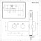 Kit de douche thermostatique avec inverseur, vidage-remplissage baignoire et douchette – Noir - Nox