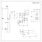 Kit de douche thermostatique avec inverseur – 2 fonctions – Kit douchette sur rampe - Bec verseur baignoire – Cuivre satiné – Elizabeth