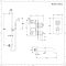 Kit de douche thermostatique à double fonctions avec inverseur – Kit douchette sur rampe - Bec verseur baignoire – Chromé et blanc - Elizabeth