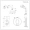 Kit de douche thermostatique rétro – 2 fonctions - Pommeau rond Ø 20.5 cm et douchette – Or satiné – Elizabeth