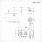Kit de douche thermostatique 2 fonctions - Douchette et pommeau Ø 20 cm – Chromé et blanc - Elizabeth