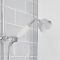 Kit de douche thermostatique 2 fonctions - Douchette et bec verseur baignoire – Chromé et blanc - Elizabeth