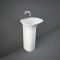 Lavabo totem moderne – Blanc brillant – 55 cm x 46 cm – Plage non percée – RAK Sensation x Hudson Reed