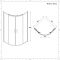 Porte de douche quart de cercle – laiton ancien – 90 cm – Alama