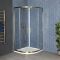 Porte de douche quart de cercle – laiton ancien – 90 cm – Alama