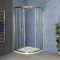 Porte de douche quart de cercle – laiton ancien – 90 cm – Alama