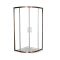 Cabine de douche quart de cercle avec receveur – Cuivre brossé – 90 cm – Vara