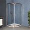 Cabine de douche quart de cercle avec receveur – Cuivre brossé – 90 cm – Vara