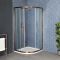Cabine de douche quart de cercle avec receveur – Cuivre brossé – 90 cm – Vara