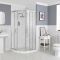 Porte de douche quart de cercle rétro – Choix de tailles – Langley