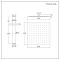 Pomme de douche carrée ultrafine 40cm & bras plafond - Kubix