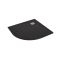 Receveur de douche à effet texturé quart de cercle – Anthracite – 90 cm - Rockwell