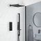 Kit de douche thermostatique – Noir – Choix de fonctions - Preto
