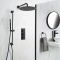 Kit de douche thermostatique – Noir – Choix de fonctions - Nox