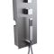 Colonne de douche encastrée et pommeau carré de 30 cm avec bras mural – Acier brossé - Llis