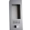 Colonne de douche encastrée avec pommeau plafonnier encastré carré de 40 cm – Acier brossé - Llis