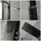 Colonne de douche thermostatique hydromassante – Noir – Stamford