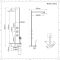 Colonne de douche thermostatique d’angle avec pommeau, douchette, buses hydromassantes et étagère – Chromé et noir - Earby
