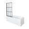 Baignoire douche rectangulaire avec pare-baignoire verrière – 170 cm x 75 cm – Choix de tabliers – Sandford