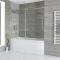 Baignoire rectangulaire avec pare-baignoire coulissant et tablier frontal – Choix de tailles - Sandford