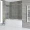 Baignoire rectangulaire avec pare-baignoire coulissant et tablier frontal – Choix de tailles - Sandford