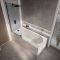 Baignoire douche rectangulaire - Pare baignoire fumé - Choix de tailles et de tabliers - Covelly